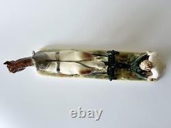 Hertwig Katzhutte Plowman with Horse German Figurine 1940s Porcelain Statue