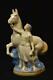 Horse Breeder Porcelain Figurine Vintage By Gzhel Ussr Height 27 Cm Décor Gift