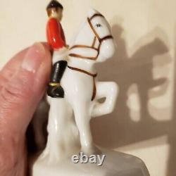 Horse Lipizzaner Wien Hofreitschule Porcelain Figurine White Stallion EUC Vintag