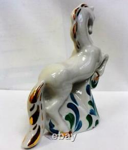 Horse Sivka Burka Figurine Porcelain White Vintage Sysert Factory USSR Gift