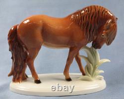 Horse Volkstedt Figure Porcelain Figurine Iceland Branch