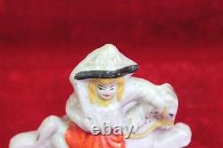 Horse Women Figure Old Antique Porcelain Collectibles Christmas Gifts PM-68