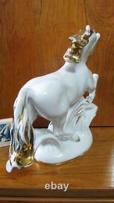 Horse foal USSR russian porcelain figurine LFZ Lomonosov Vintage 4718u