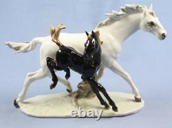Horse pferd porcelainfigurine figurine Hutschenreuther foal porcelain koppel