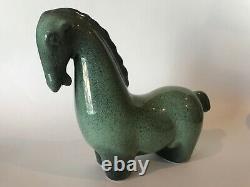 Howard Pierce California Pottery Green Horse