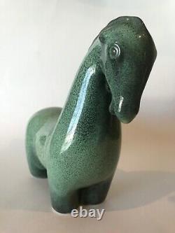 Howard Pierce California Pottery Green Horse