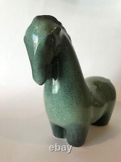 Howard Pierce California Pottery Green Horse