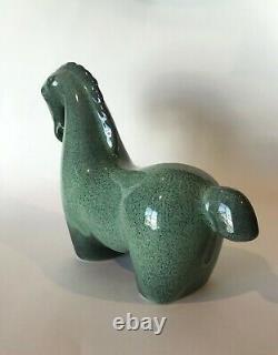 Howard Pierce California Pottery Green Horse