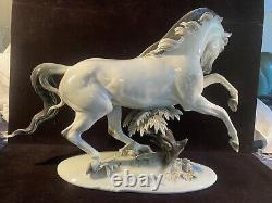 Huge Rosenthal Germany Th. Karner Rampant Horse Porcelain Figurine #1524 dk1