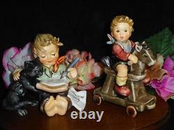 Hummel Figurines #2020 Riding Lessons #2136 The Cat's Meow First Issues Tm8 Mint