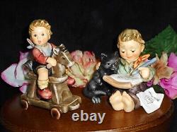 Hummel Figurines #2020 Riding Lessons #2136 The Cat's Meow First Issues Tm8 Mint