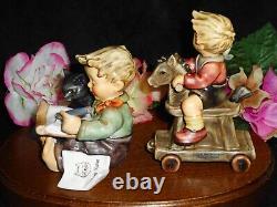 Hummel Figurines #2020 Riding Lessons #2136 The Cat's Meow First Issues Tm8 Mint