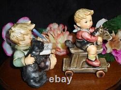 Hummel Figurines #2020 Riding Lessons #2136 The Cat's Meow First Issues Tm8 Mint