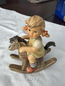 Hummel First Issue 2021 Cowboy Corral Girl Rocking Horse Figurine