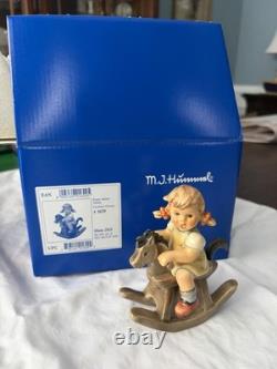 Hummel First Issue 2021 Cowboy Corral Girl Rocking Horse Figurine