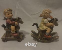 Hummel Hobby Horse Set of 2 Riding Lesson& Cowboy Corral 1st issue on bottom