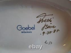 Hummel St. George on Horse Sword Slays Dragon Artist Signed 9-30-87 Goebel #55