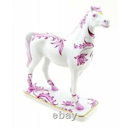 Hungarian Porcelain Hollohaza Fire Horse Figurine Hollohaza Horse