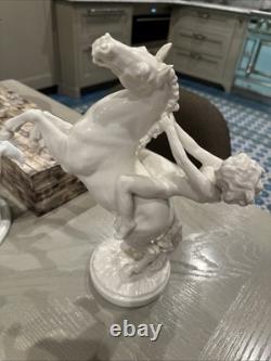 Hutschenreuther Figurine Girl On A Horse 12-3/4' Tall Germany Perfect Condition