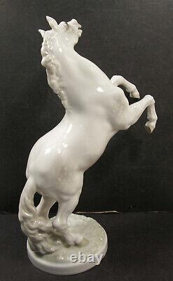 Hutschenreuther Germany Karl Tutter Porcelain Rearing Stallion Horse Figure