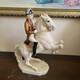 Hutschenreuther Germany Porcelain Figurine Lipizzaner Horse With A Rider
