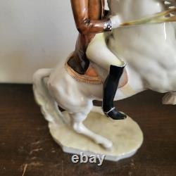 Hutschenreuther Germany Porcelain Figurine Lipizzaner Horse With A Rider