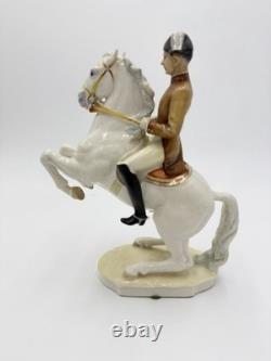 Hutschenreuther Germany Porcelain LIPIZZANER HORSE & RIDER FIGURINE 145/1247