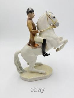 Hutschenreuther Germany Porcelain LIPIZZANER HORSE & RIDER FIGURINE 145/1247