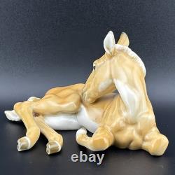 Hutschenreuther H. Achtziger Palomino Horse Colt Foal Porcelain Figurine Germany
