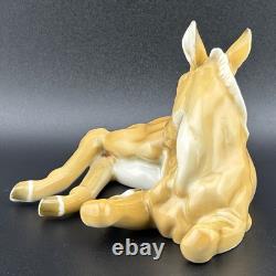 Hutschenreuther H. Achtziger Palomino Horse Colt Foal Porcelain Figurine Germany