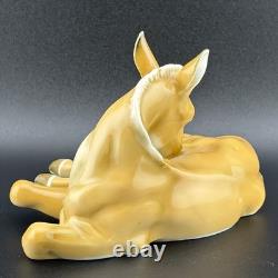 Hutschenreuther H. Achtziger Palomino Horse Colt Foal Porcelain Figurine Germany