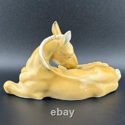 Hutschenreuther H. Achtziger Palomino Horse Colt Foal Porcelain Figurine Germany