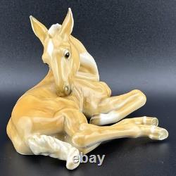 Hutschenreuther H. Achtziger Palomino Horse Colt Foal Porcelain Figurine Germany
