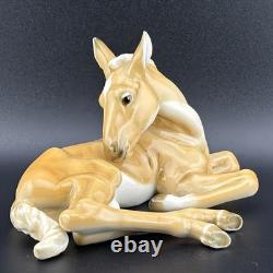Hutschenreuther H. Achtziger Palomino Horse Colt Foal Porcelain Figurine Germany