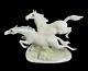 Hutschenreuther In Freedom Horses Painted Porcelain Figurine Mh Fritz Germany