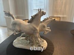 Hutschenreuther In Freedom Horses painted porcelain figurine MH Fritz Germany