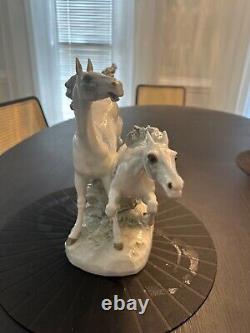 Hutschenreuther In Freedom Horses painted porcelain figurine MH Fritz Germany