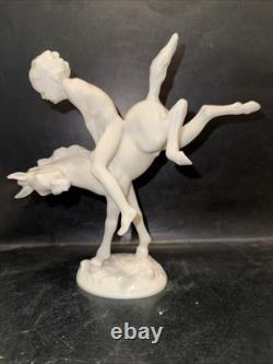 Hutschenreuther Karl Tutter Rare Young Boy With Horse Germany Porcelain 8.5 T