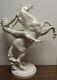 Hutschenreuther Porcelain Figurine 1813/w Girl & Rearing Horse 12.5 (k. Tutter)