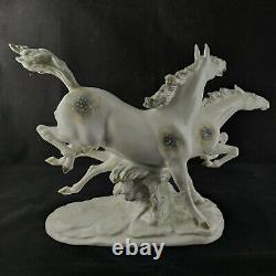 Hutschenreuther Porcelain Figurine of Galopping Horses (Q0068)