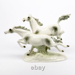 Hutschenreuther Porcelain Freedom Running Horses Figurine
