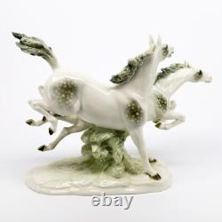 Hutschenreuther Porcelain Freedom Running Horses Figurine