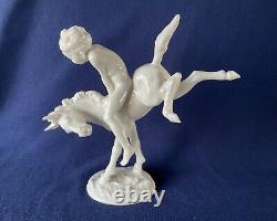 Hutschenreuther Selb Boy on Bucking Colt Horse by Karl Tutter Porcelain Figurine