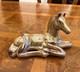 Iridescent Lusterware Porcelain Foal/horse Figurine Equestrian