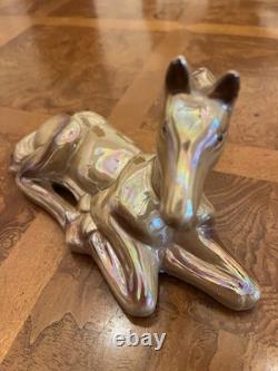 Iridescent Lusterware Porcelain Foal/Horse Figurine Equestrian
