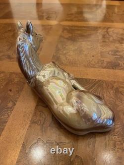 Iridescent Lusterware Porcelain Foal/Horse Figurine Equestrian