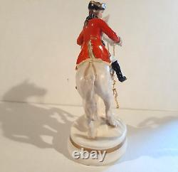 Irish Dresden Lord Harrington Equestrian Horse Figurine 7.5 Muller Volkstedt MV