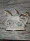Italian#231 Mid-century 2 White Horses Galloping Or Capodimonte Great Condition