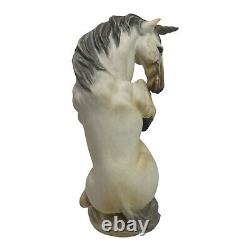 Italian Porcelain Guido Cacciapuoti Unicorn Horse Hand Signed By Artist Vintage