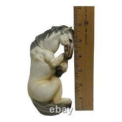 Italian Porcelain Guido Cacciapuoti Unicorn Horse Hand Signed By Artist Vintage